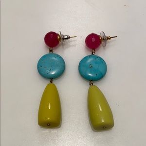 Beautiful Bakelite and bead earrings